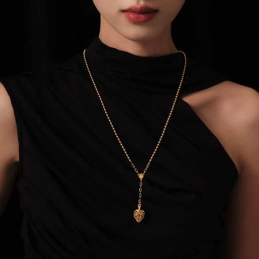 Aspiring Heart Necklace · 18K Gold Vermeil