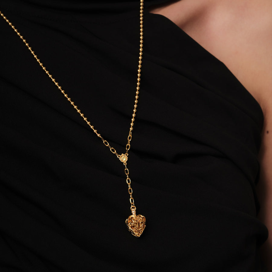 Aspiring Heart Necklace · 18K Gold Vermeil