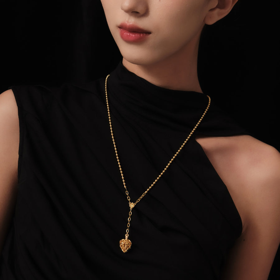 Aspiring Heart Necklace · 18K Gold Vermeil