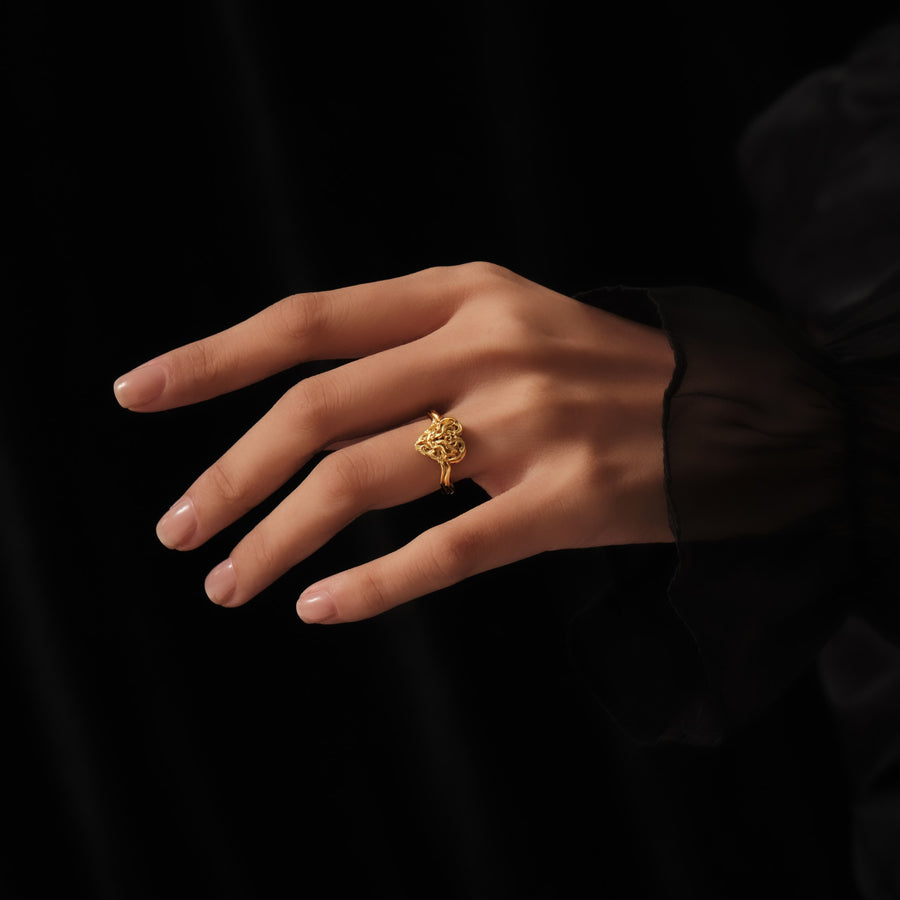 Aspiring Heart Ring · 18K Gold Vermeil