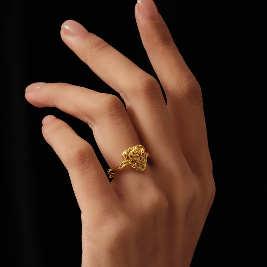 Aspiring Heart Ring · 18K Gold Vermeil