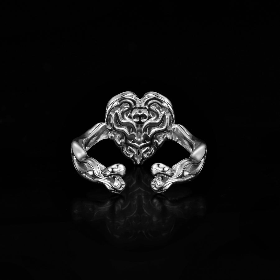 Aspiring Heart Ring · 18K White Gold Vermeil