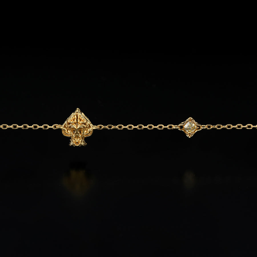 Glamorous Spade Bracelet · 18K Gold Vermeil