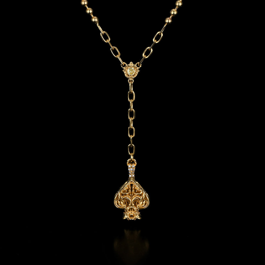 Glamorous Spade Necklace · 18K Gold Vermeil