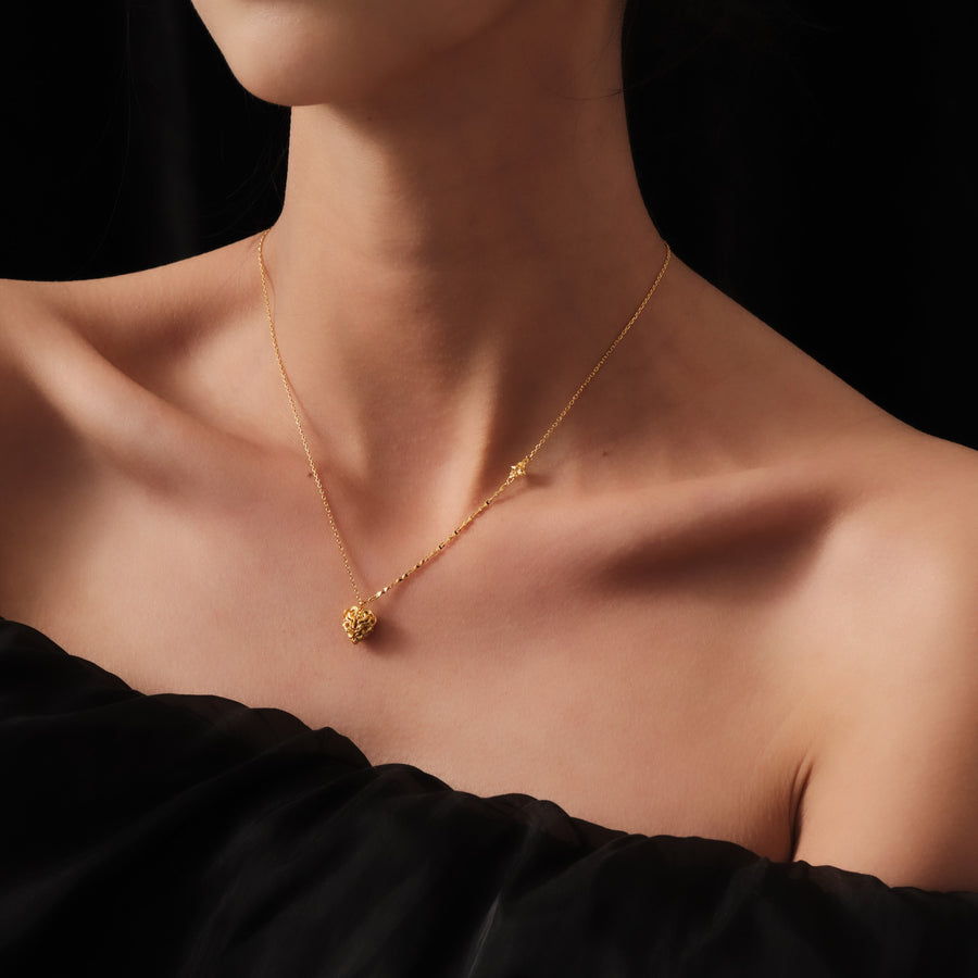 Mini Aspiring Heart Necklace · 18K Gold Vermeil