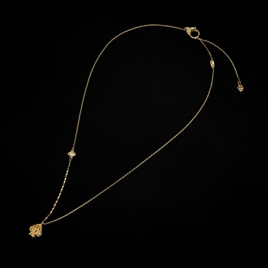 Mini Glamorous Spade Necklace · 18K Gold Vermeil