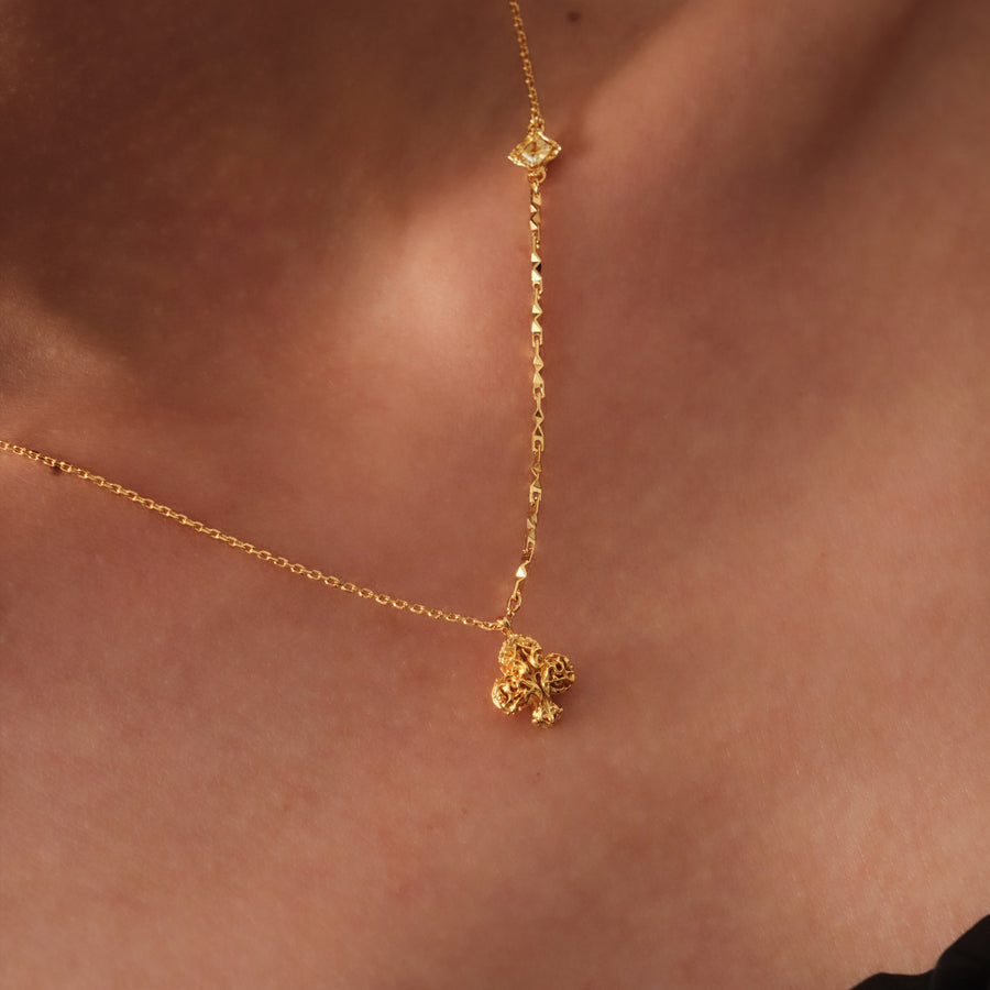 Mini Mysterious Club Necklace · 18K Gold Vermeil