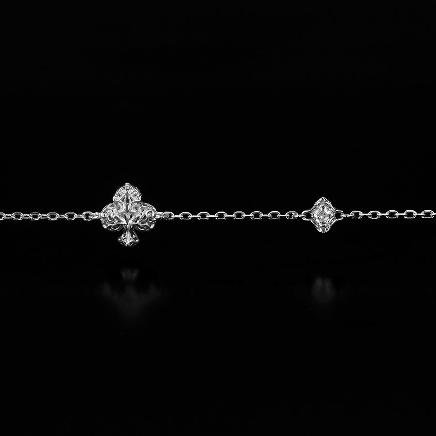 Mysterious Club Bracelet · 18K White Gold Vermeil