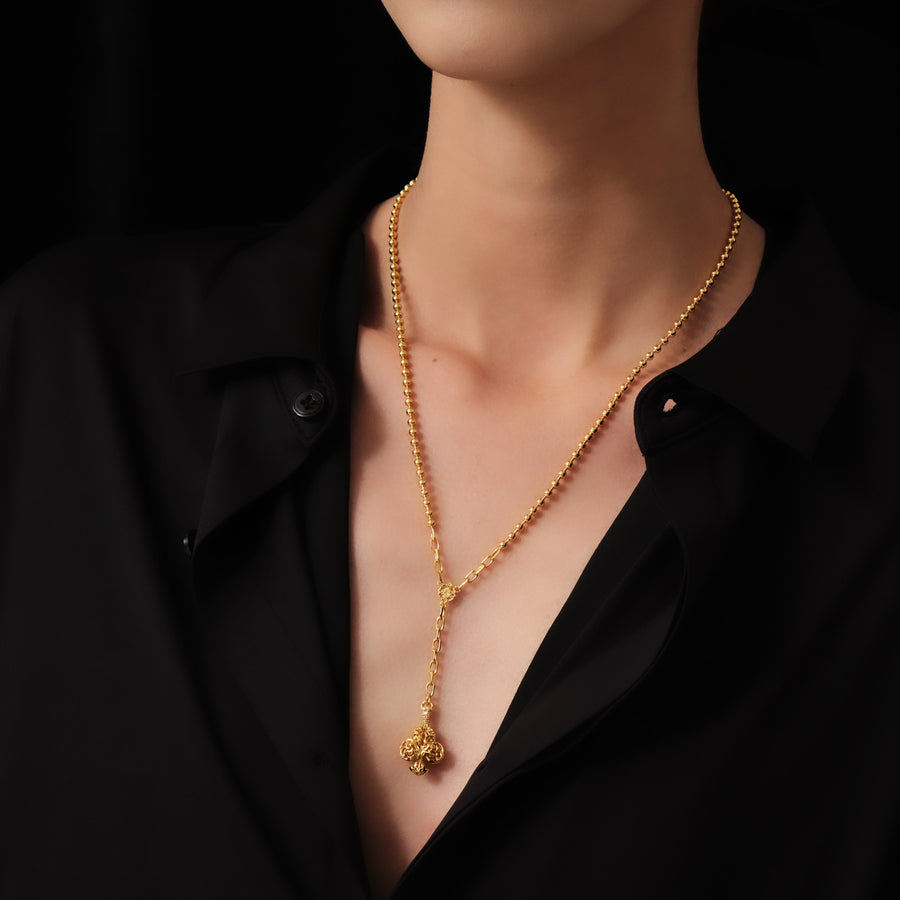 Mysterious Club Necklace · 18K Gold Vermeil