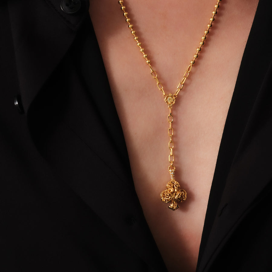 Mysterious Club Necklace · 18K Gold Vermeil