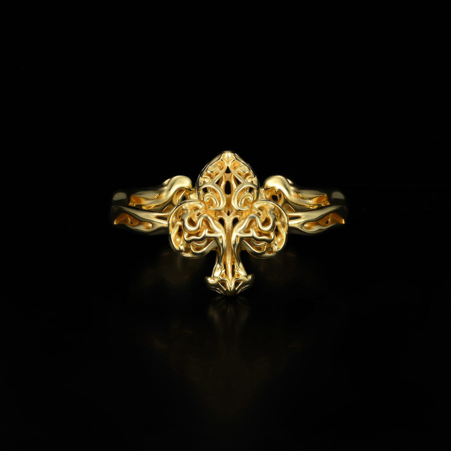 Mysterious Club Ring · 18K Gold Vermeil