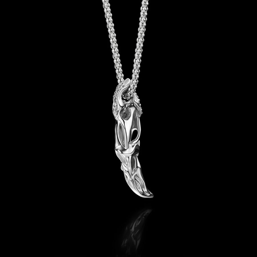 Amur Tiger Tooth Necklace · Sterling Silver