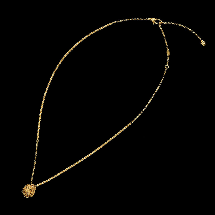 Mini Tiger Head Necklace · 24K Gold Vermeil