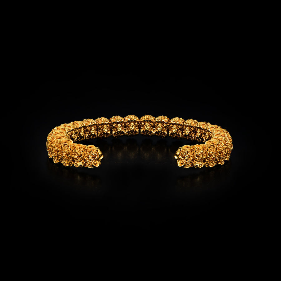 Skull Cuff Bracelet · 24K Gold Vermeil