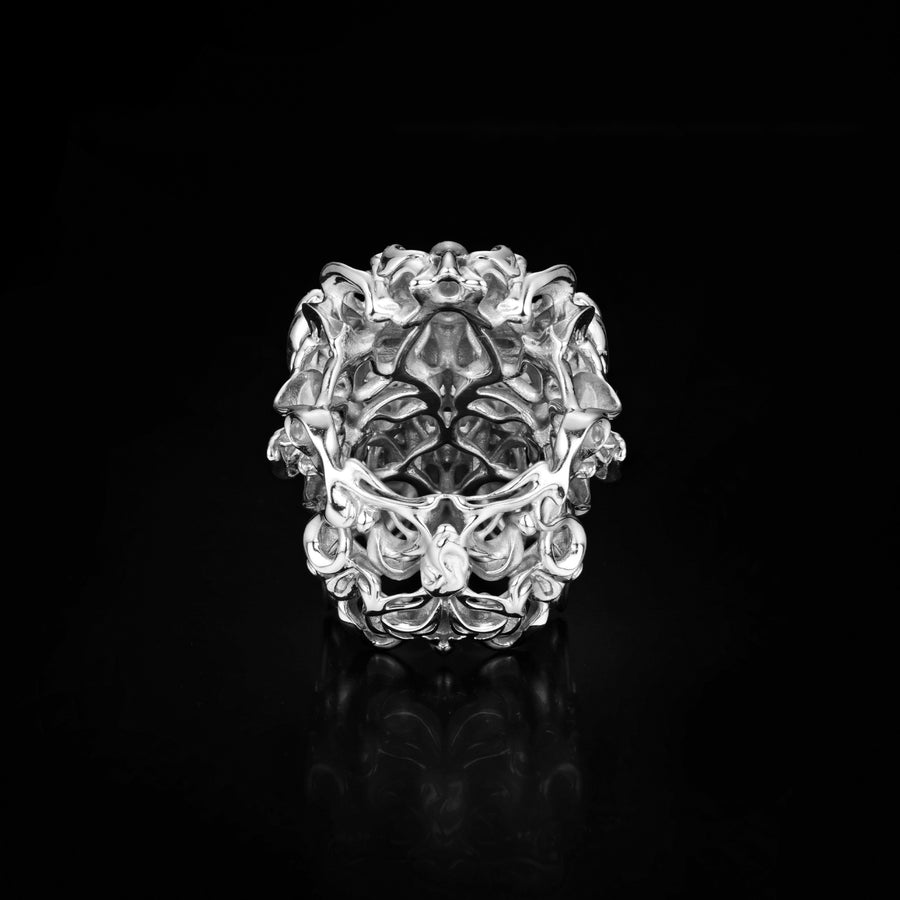 Skull Ring · 18K White Gold Vermeil · Limited Edition