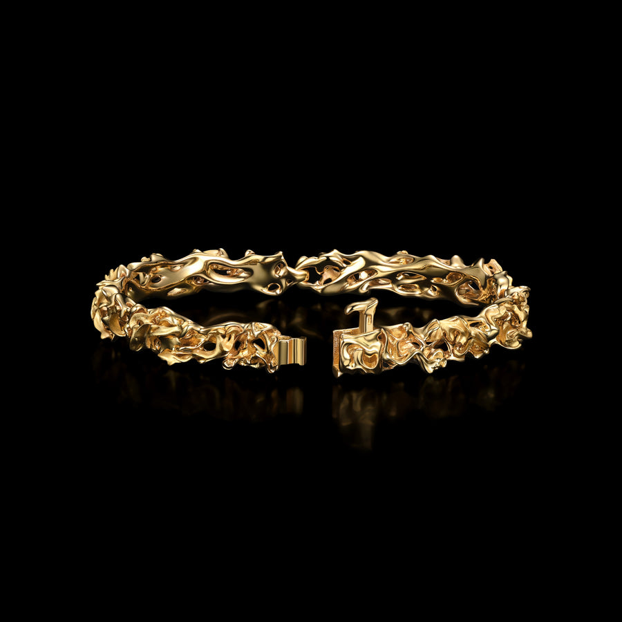 Tiger Stripe Bracelet · 18K & 24K Gold Vermeil