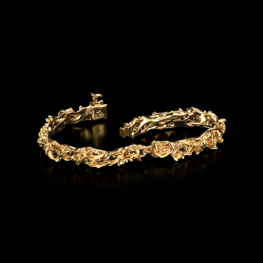 Tiger Stripe Bracelet · 18K & 24K Gold Vermeil