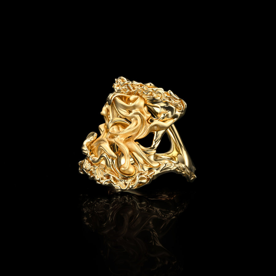 Tiger Stripe Ring · 18K & 24K Gold Vermeil