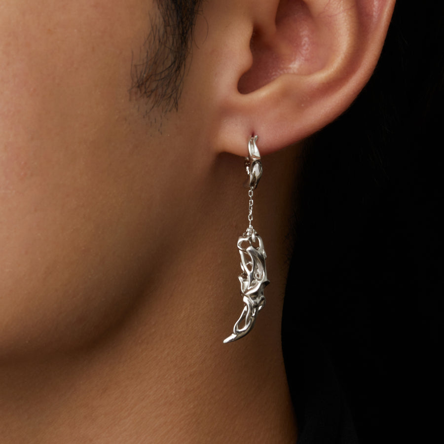 Tiger Tooth Earrings · Sterling Silver